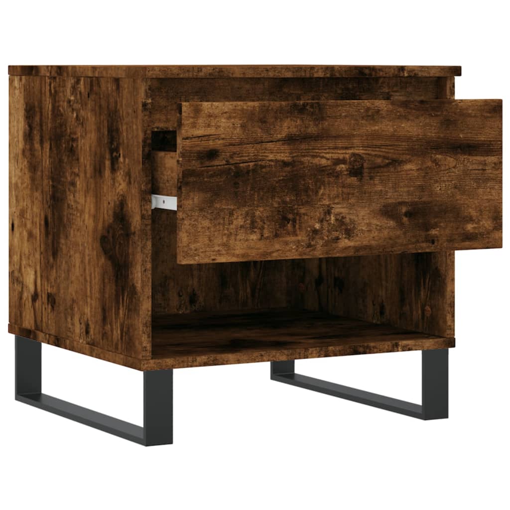 Coffee Table Smoked Oak 50x46x50 cm Engineered Wood