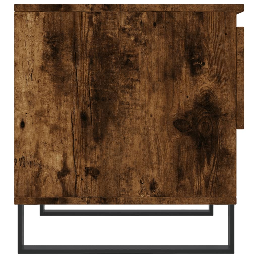 Coffee Table Smoked Oak 50x46x50 cm Engineered Wood