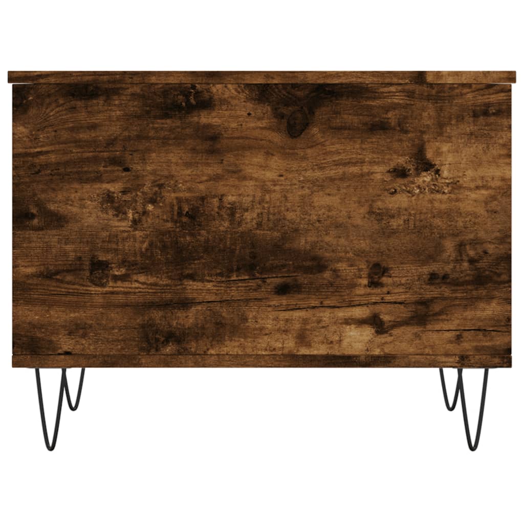 Coffee Table Smoked Oak 60x44.5x45 cm Engineered Wood