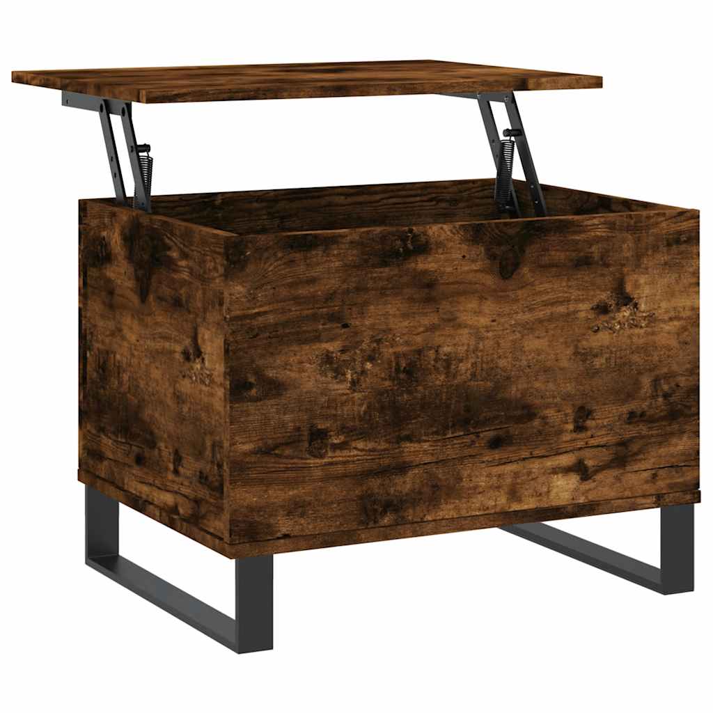 Coffee Table Smoked Oak 60x44.5x45 cm Engineered Wood