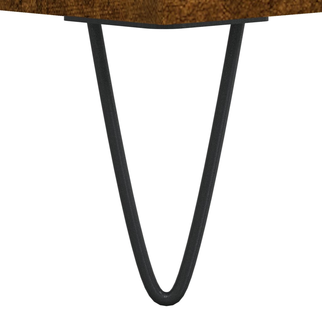 Coffee Table Smoked Oak 90x49x45 cm Engineered Wood