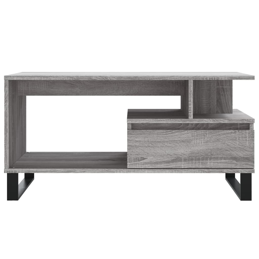Coffee Table Grey Sonoma 90x49x45 cm Engineered Wood