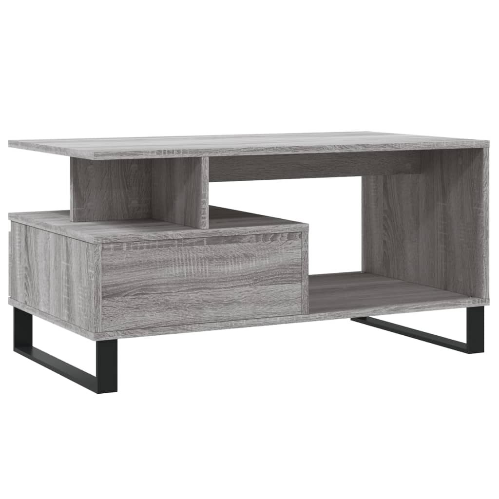Coffee Table Grey Sonoma 90x49x45 cm Engineered Wood