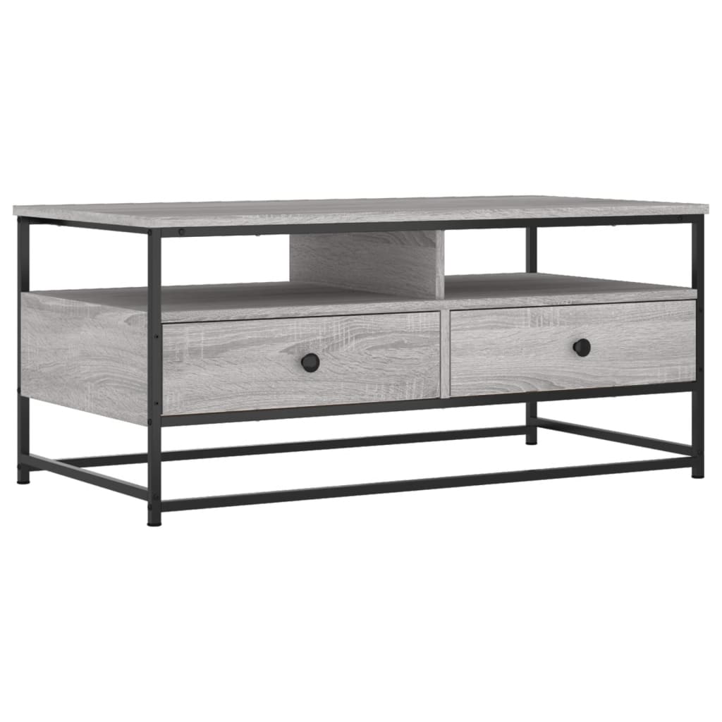 Coffee Table Grey Sonoma 100x51x45 cm Engineered Wood
