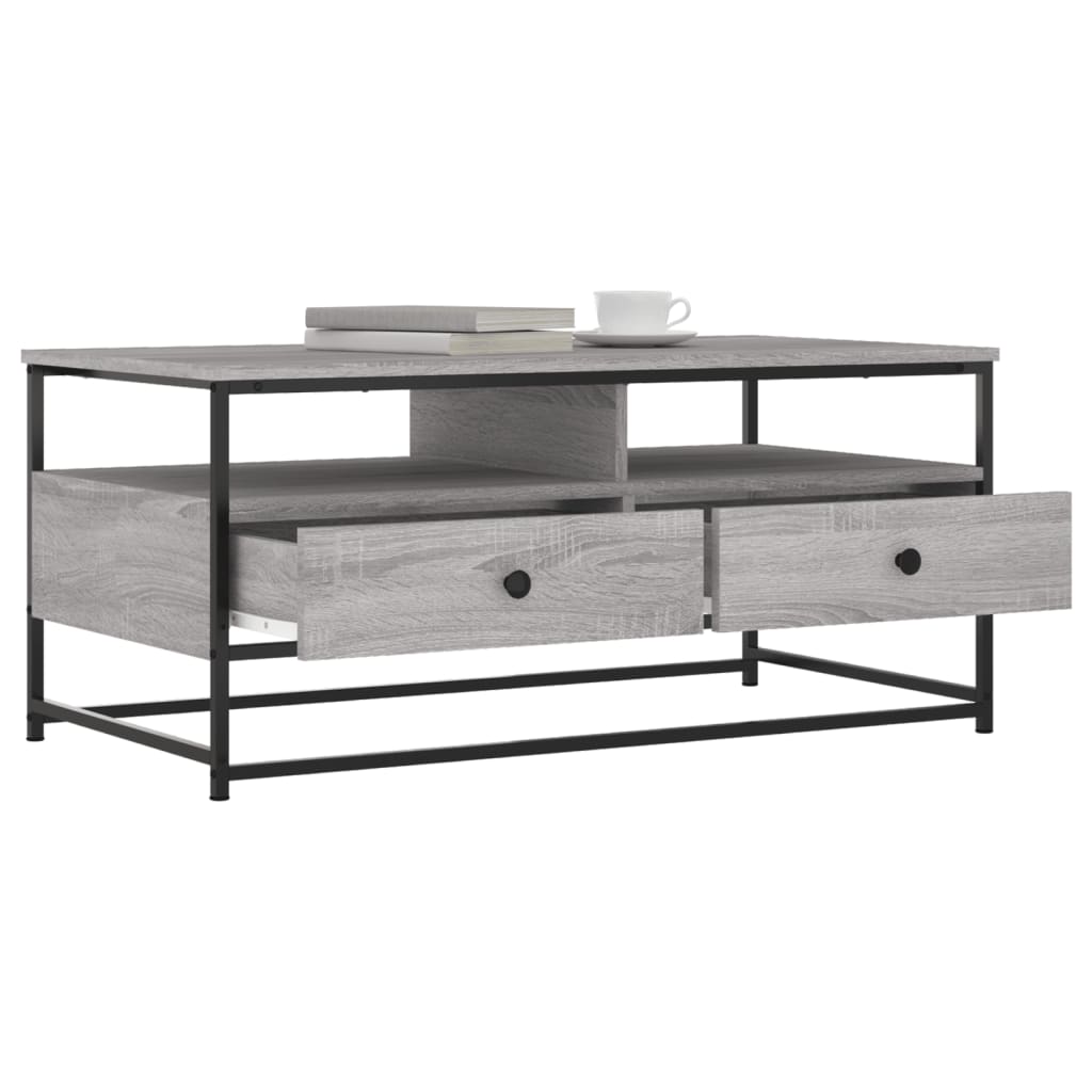 Coffee Table Grey Sonoma 100x51x45 cm Engineered Wood