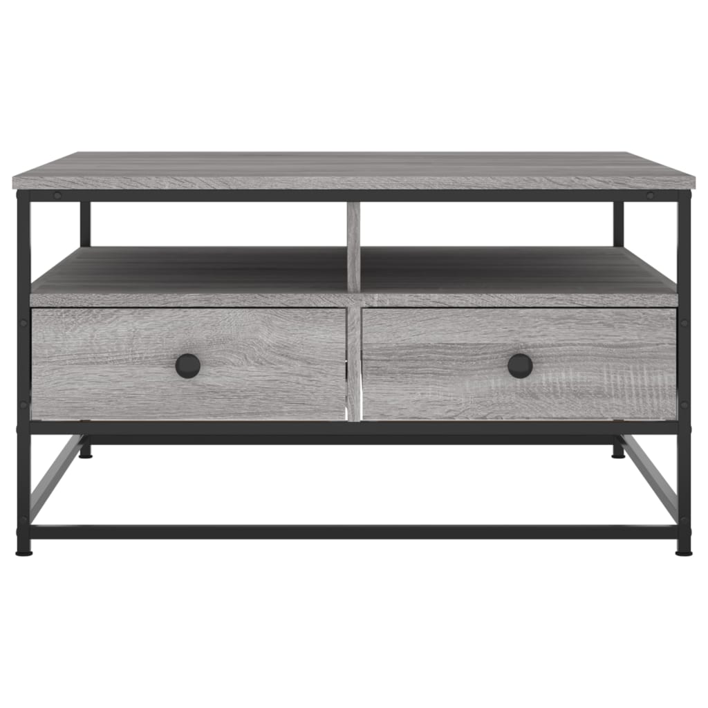 Coffee Table Grey Sonoma 80x80x45 cm Engineered Wood