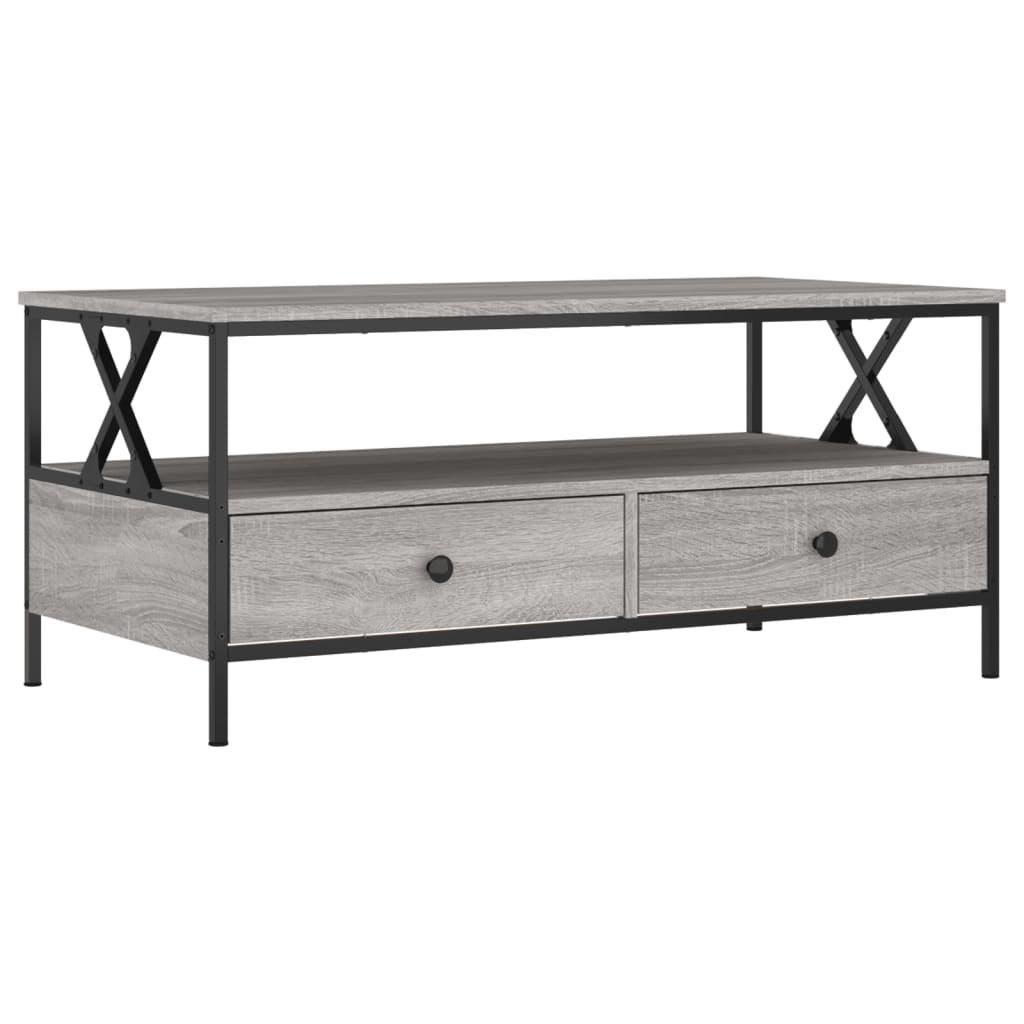 Coffee Table Grey Sonoma 100x51x45 cm Engineered Wood
