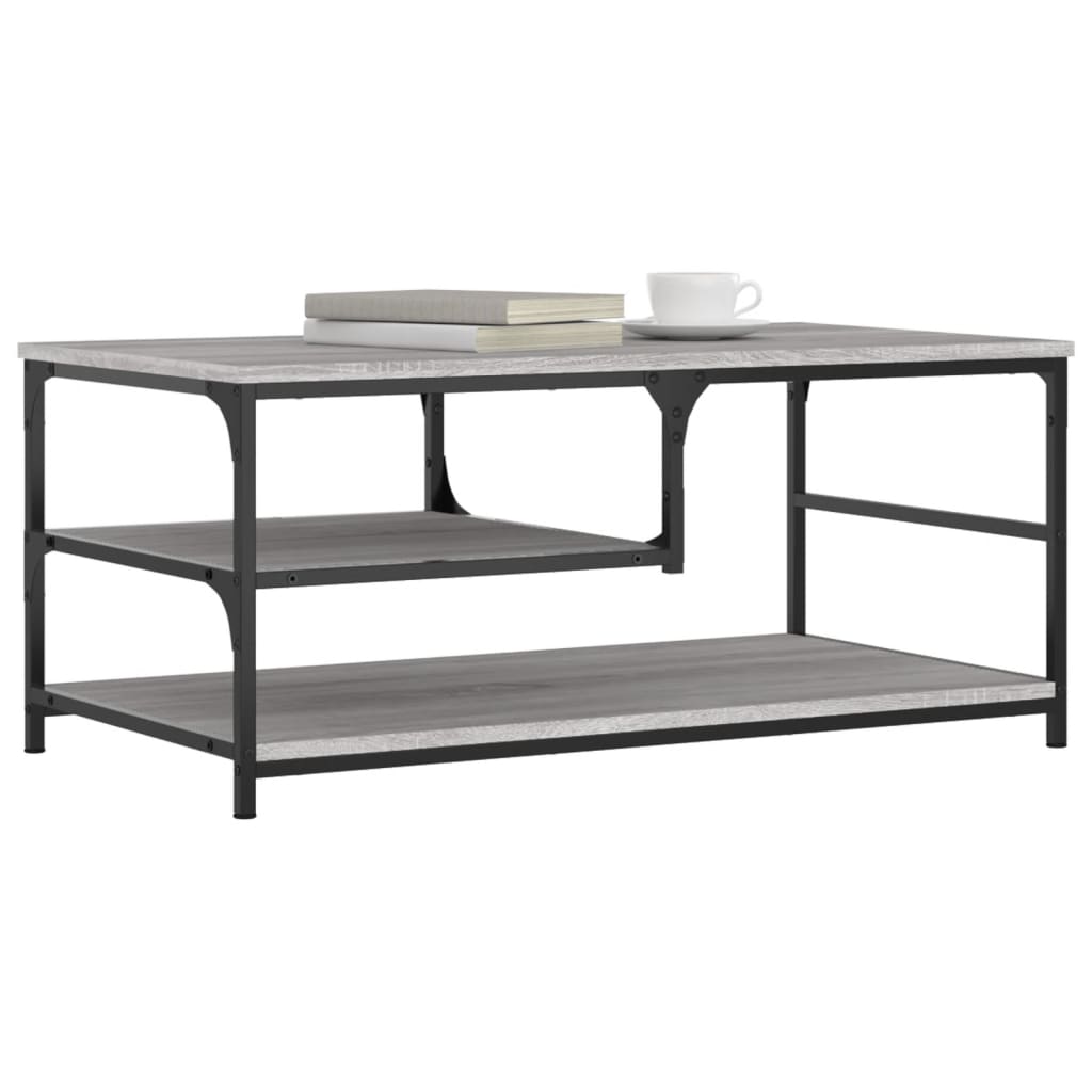 Coffee Table Grey Sonoma 90x49x40 cm Engineered Wood