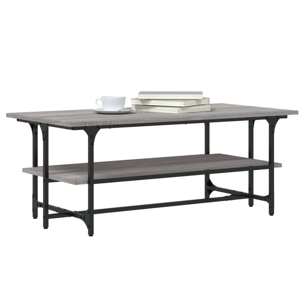 Coffee Table Grey Sonoma 100x50x40 cm Engineered Wood
