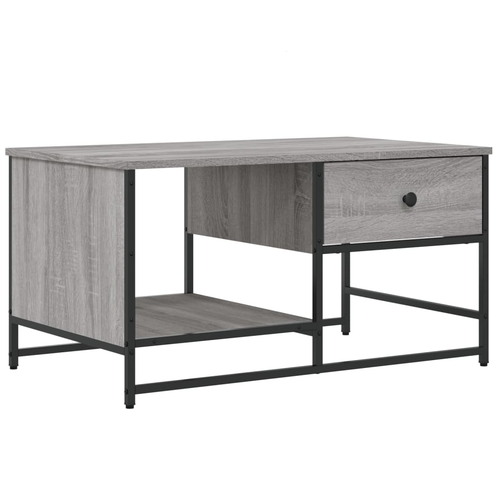 Coffee Table Grey Sonoma 85.5x51x45 cm Engineered Wood