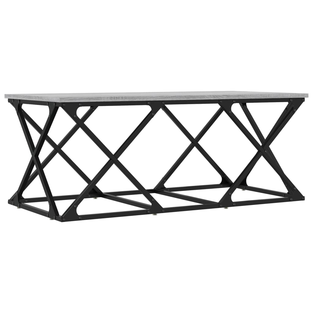 Coffee Table Grey Sonoma 100x49x40 cm Engineered Wood