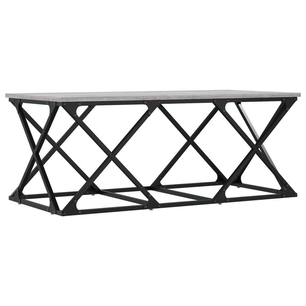 Coffee Table Grey Sonoma 100x49x40 cm Engineered Wood