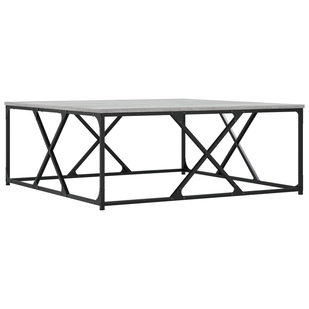 Coffee Table Grey Sonoma 100x100x40 cm Engineered Wood