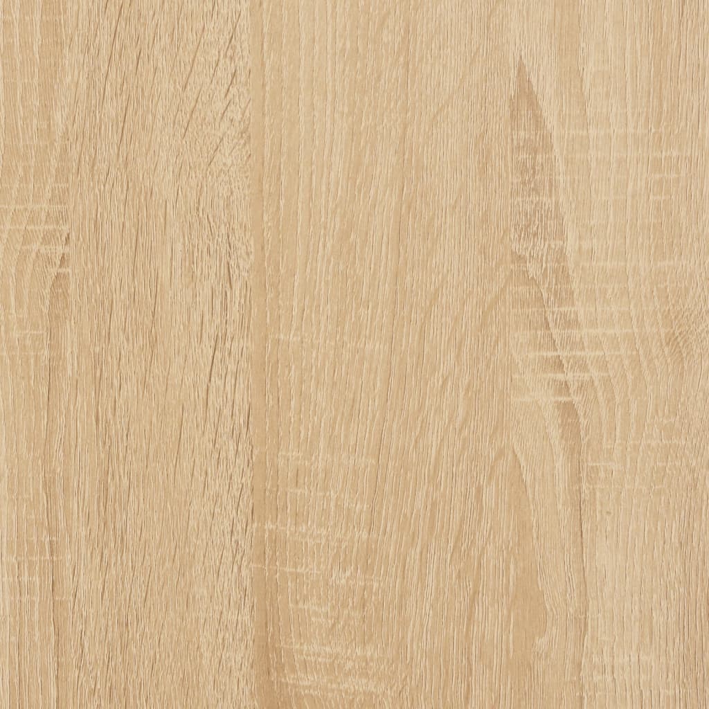 3-Tier Wall Shelf Sonoma Oak 60x21x78.5 cm Engineered Wood