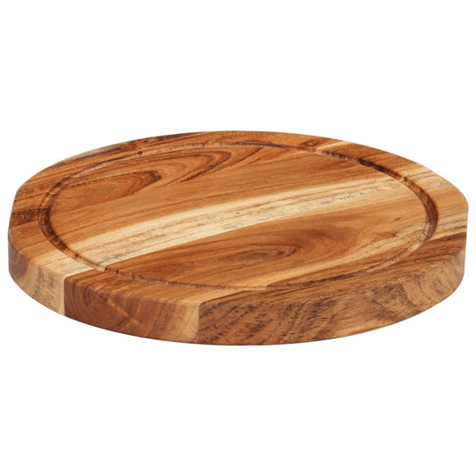 Chopping Board Ø25x2.5 cm Solid Wood Acacia
