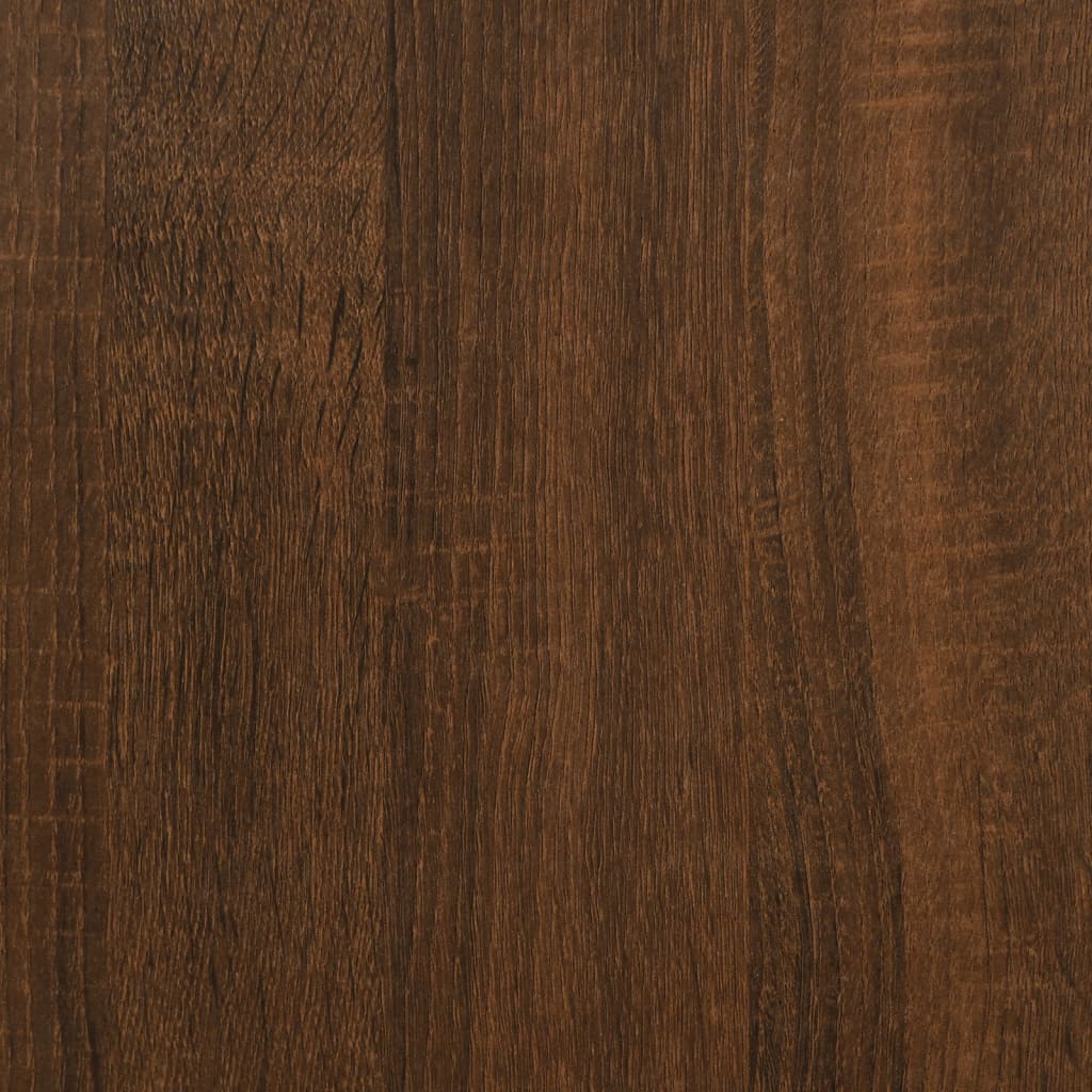 Bookcase 5-Tier Brown Oak 40x30x154 cm Engineered Wood