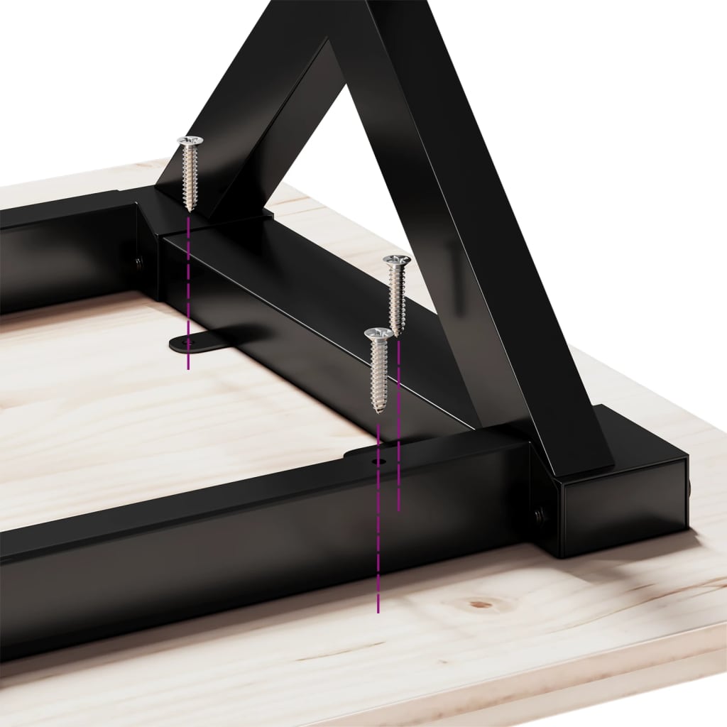 Coffee Table Legs X-Frame 140x30x43 cm Steel