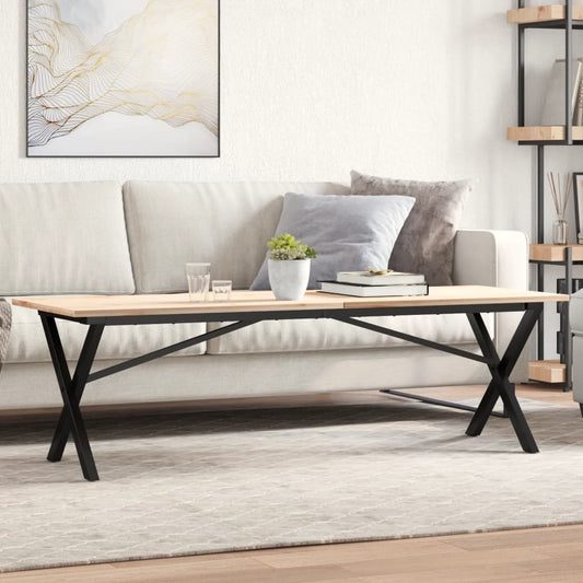 Coffee Table Legs X-Frame 140x30x43 cm Steel