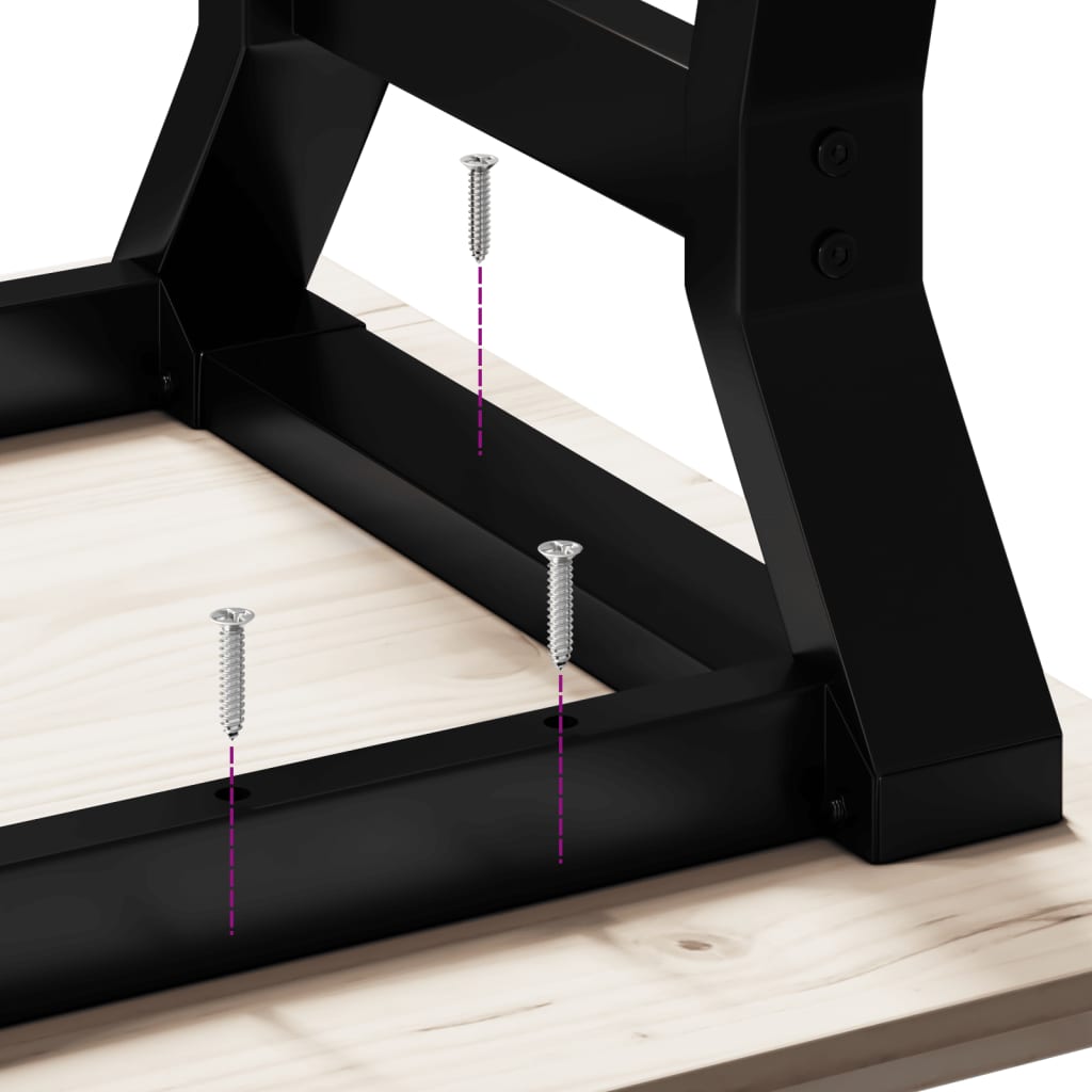 Coffee Table Legs Y-Frame 70x60x43 cm Steel