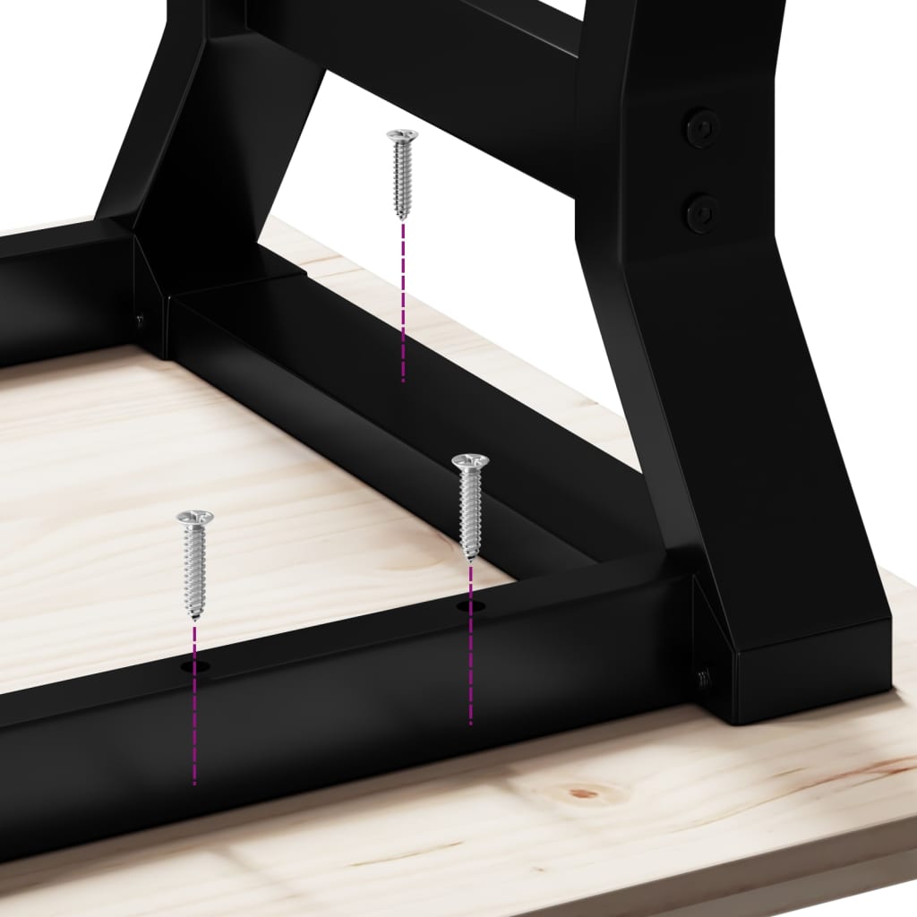 Coffee Table Legs Y-Frame 80x70x43 cm Steel