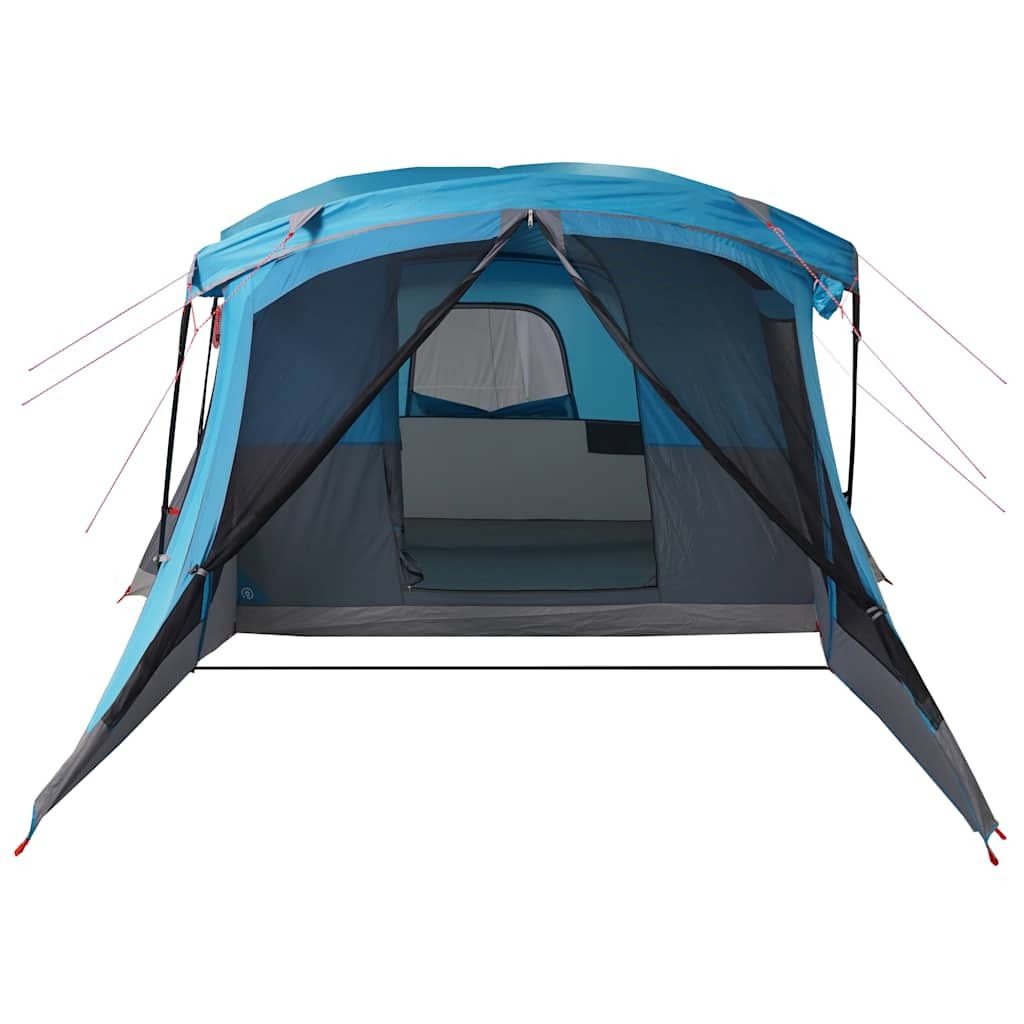 Camping Tent with Porch 4-Person Blue Waterproof
