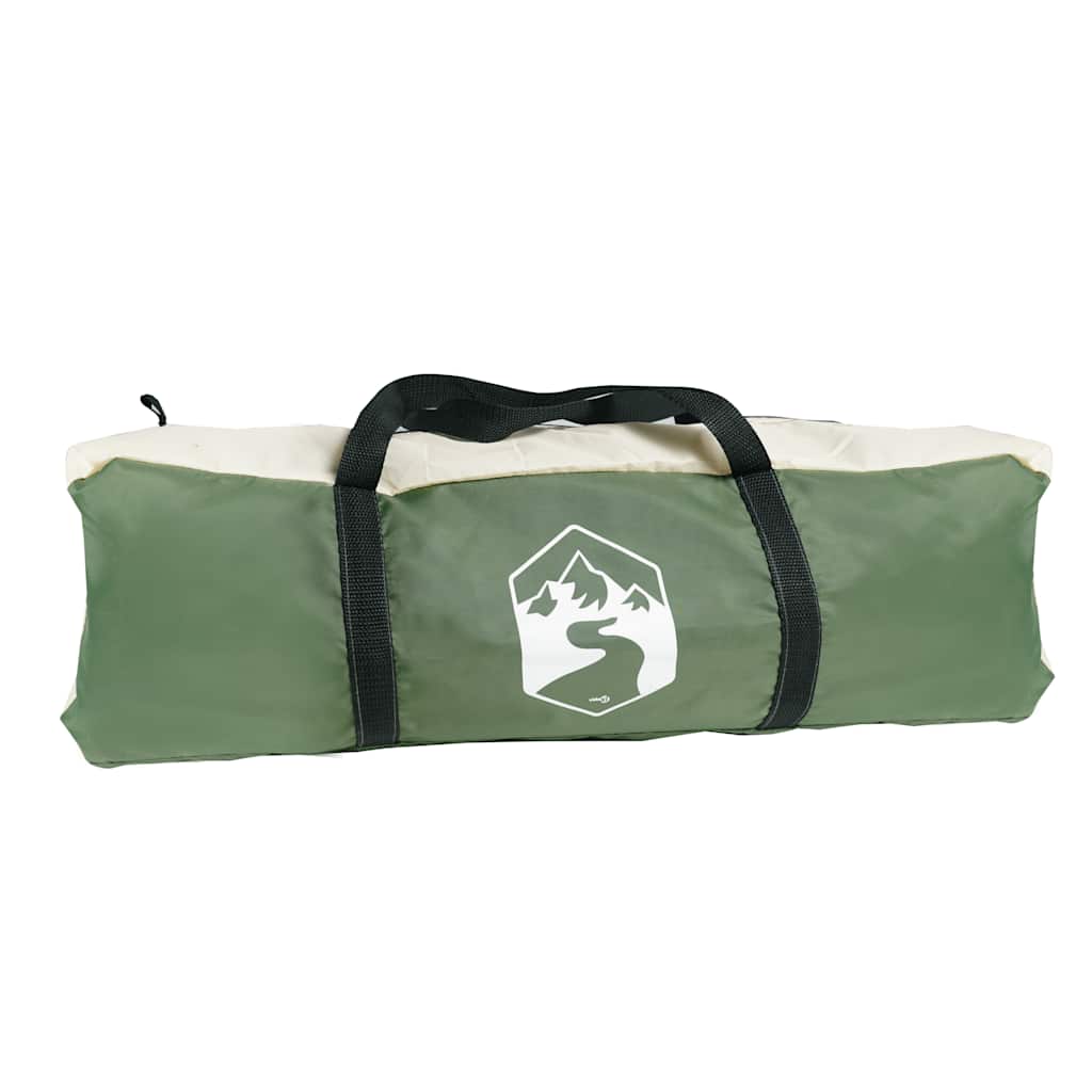 Camping Tent Dome 4-Person Green Waterproof
