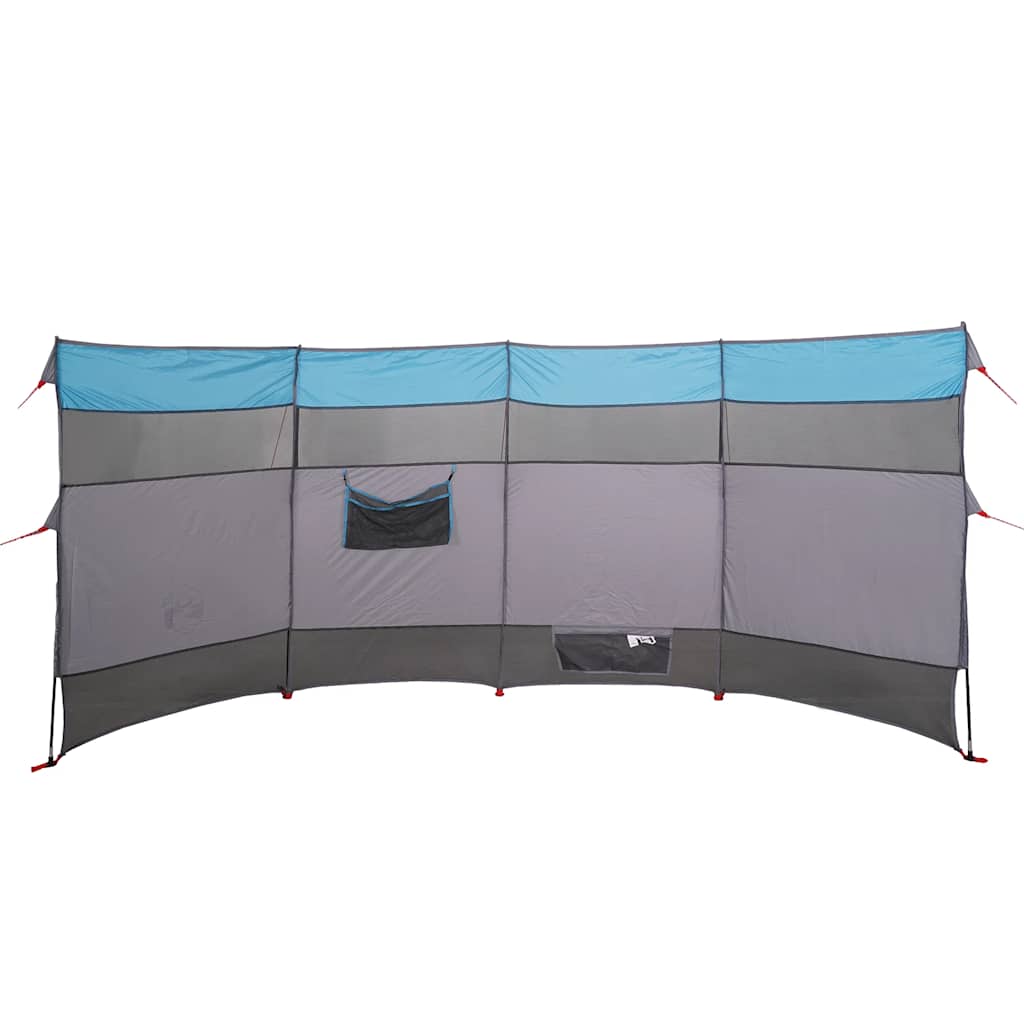 Camping Windbreak Blue 366x152x152 cm Waterproof