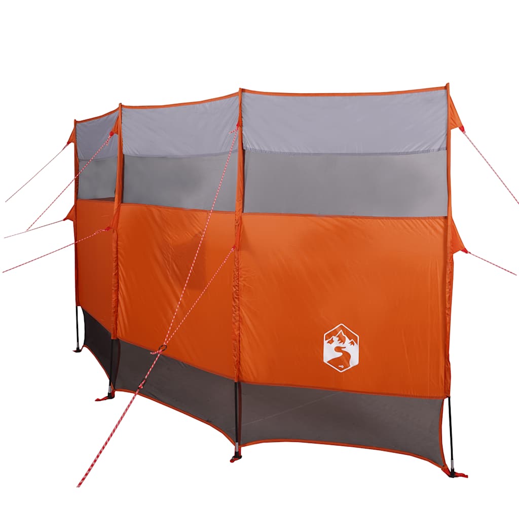 Camping Windbreak Orange 366x152x152 cm Waterproof