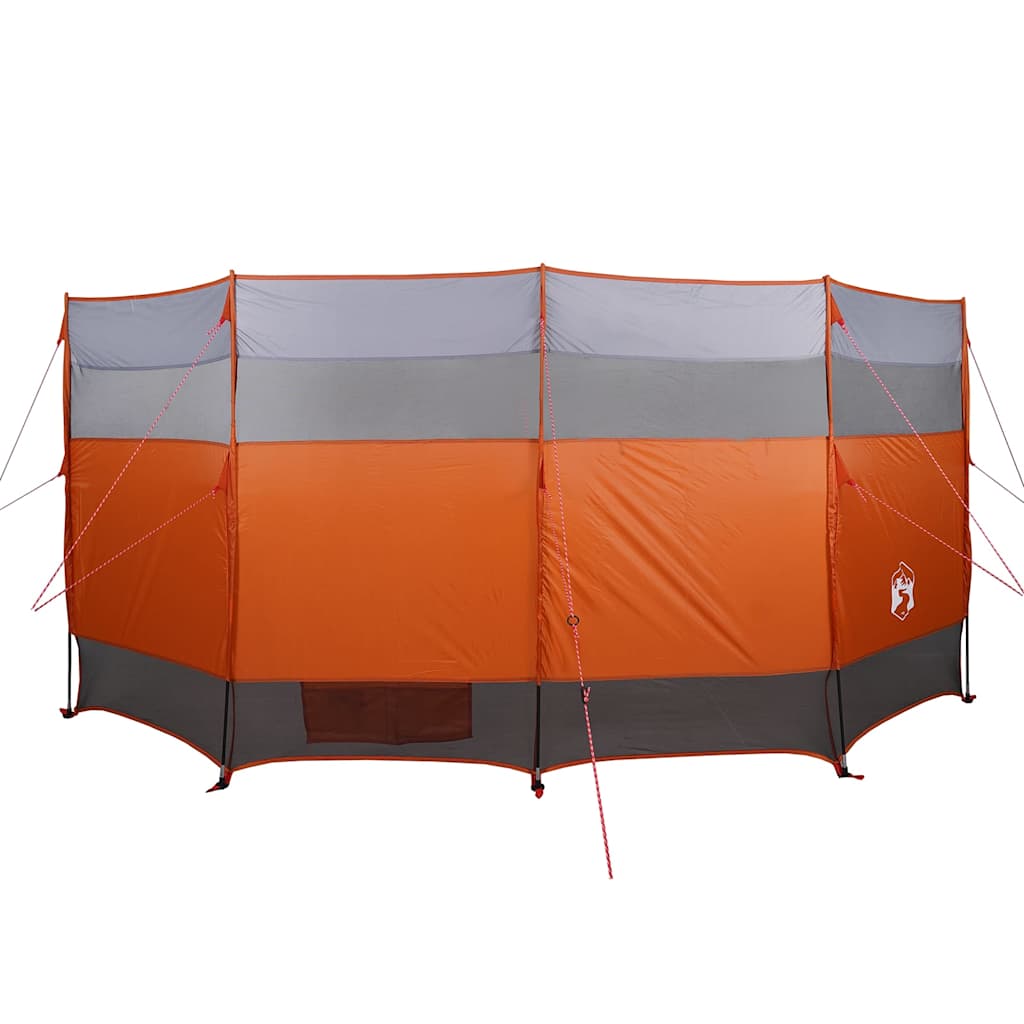 Camping Windbreak Orange 366x152x152 cm Waterproof