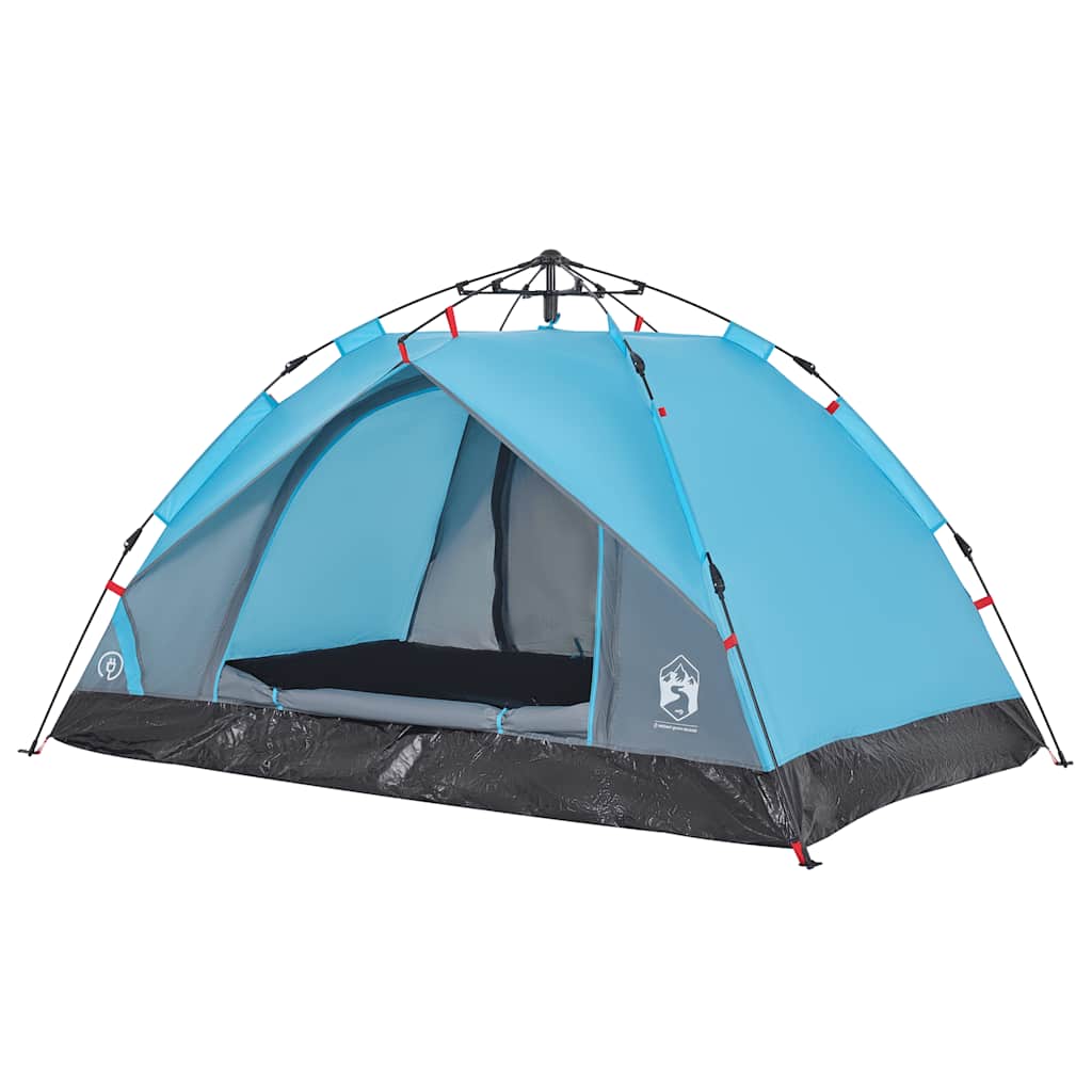 Camping Tent Dome 2-Person Blue Quick Release