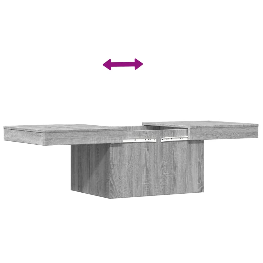 Coffee Table Grey Sonoma 100x55x40 cm Engineered Wood