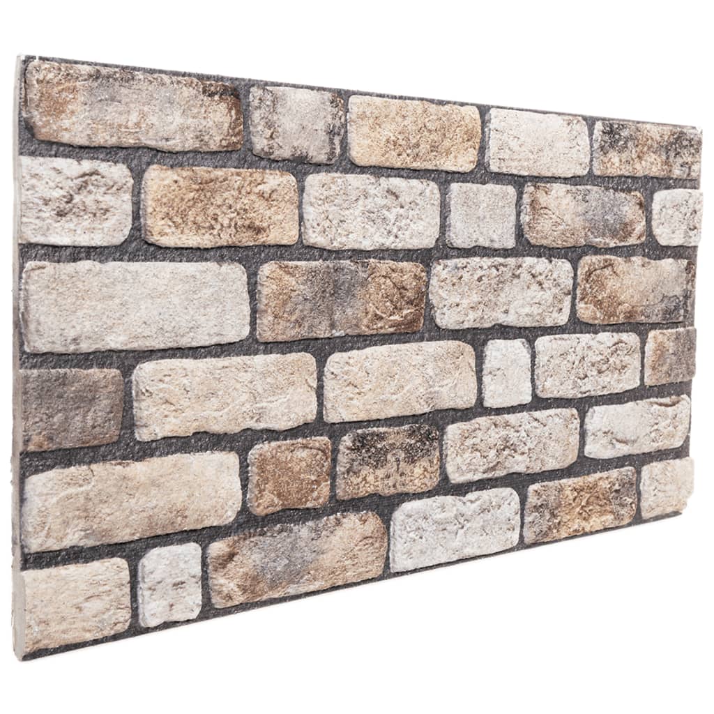 3D Wall Panels 10 pcs Light Brown 100x50 cm EPS