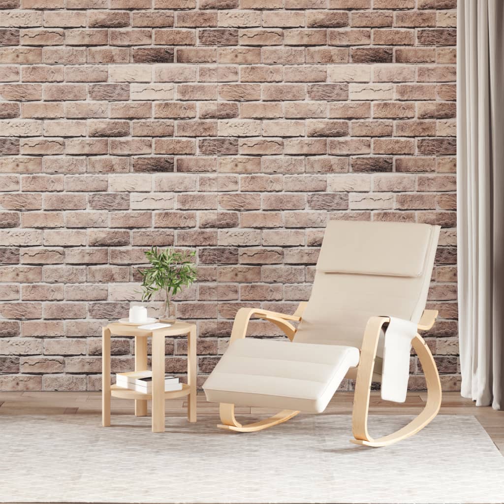 3D Wall Panels 10 pcs Brown 100x50 cm EPS