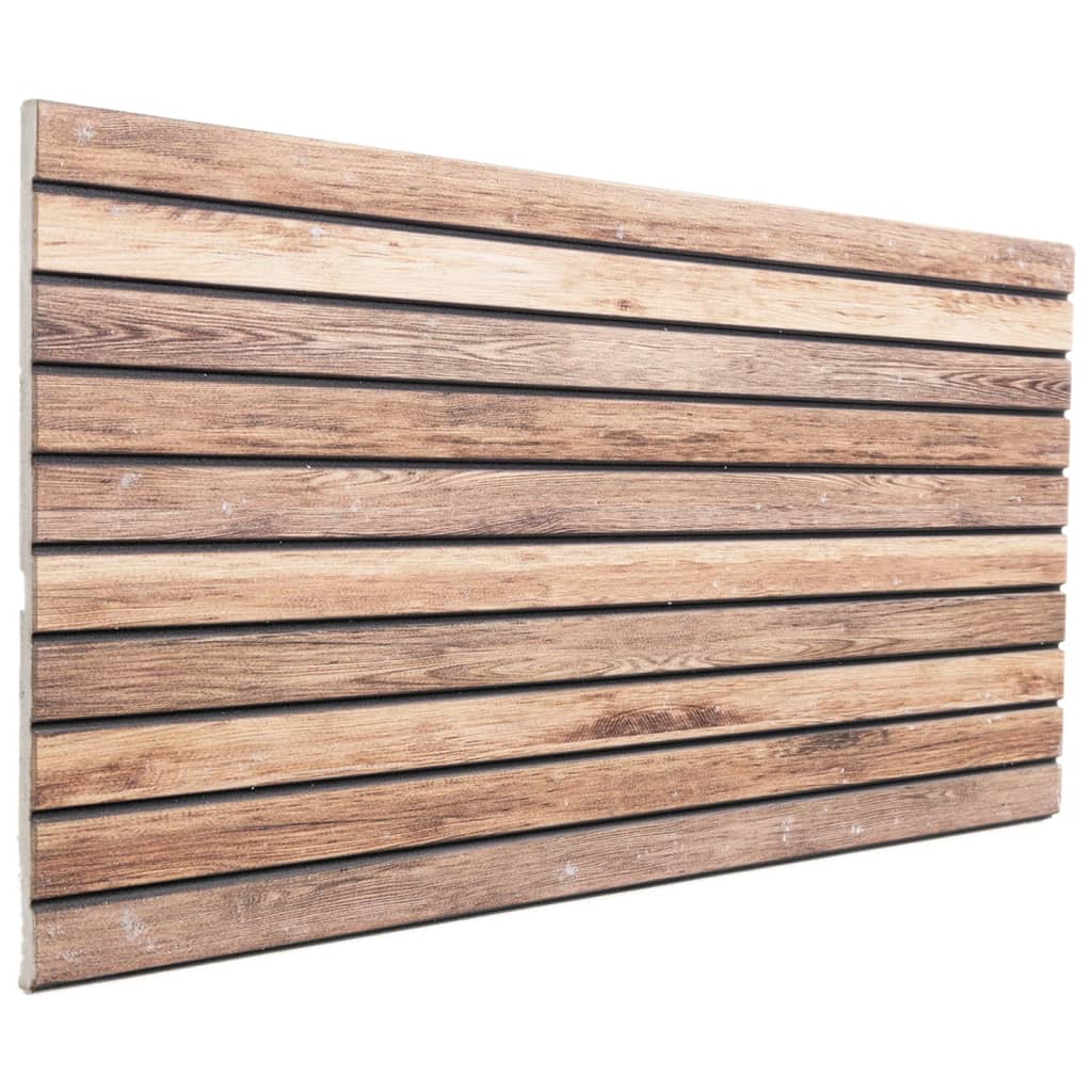 3D Wall Panels 5 pcs Light Brown 100x50 cm EPS
