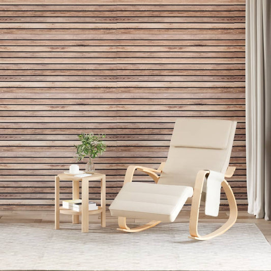 3D Wall Panels 5 pcs Light Brown 100x50 cm EPS
