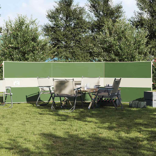 Camping Windbreak Green 490x123 cm Waterproof