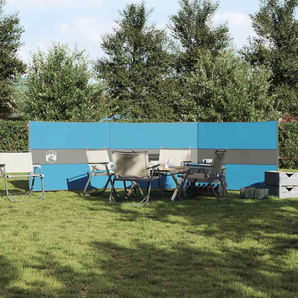 Camping Windbreak Blue 490x123 cm Waterproof