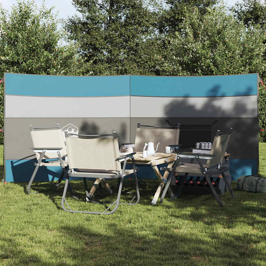 Camping Windbreak Blue 340x130 cm Waterproof