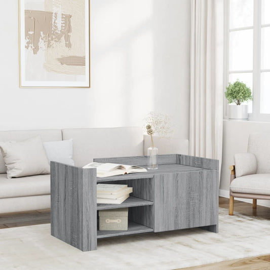 Coffee Table Grey Sonoma 100x50x50 cm Engineered Wood