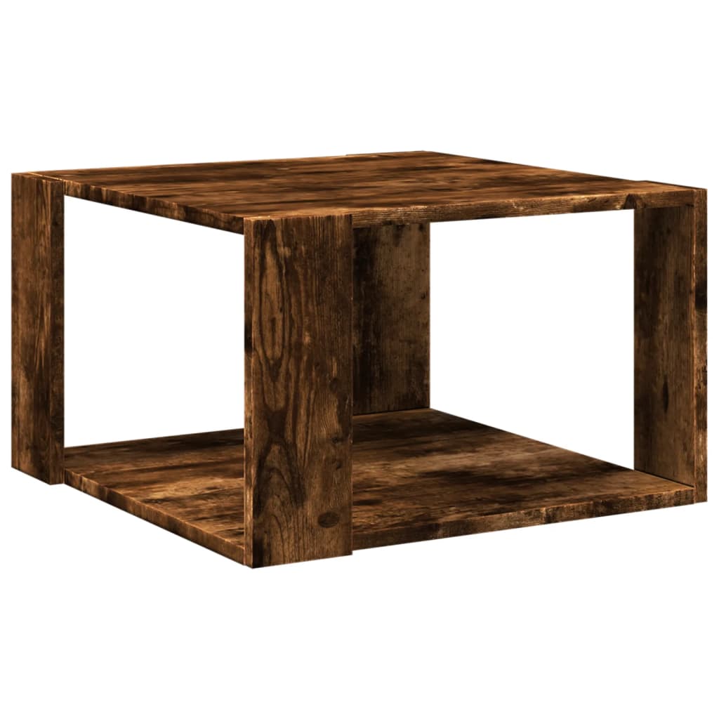 Coffee Table Smoked Oak 51.5x51.5x30 cm Engineered Wood