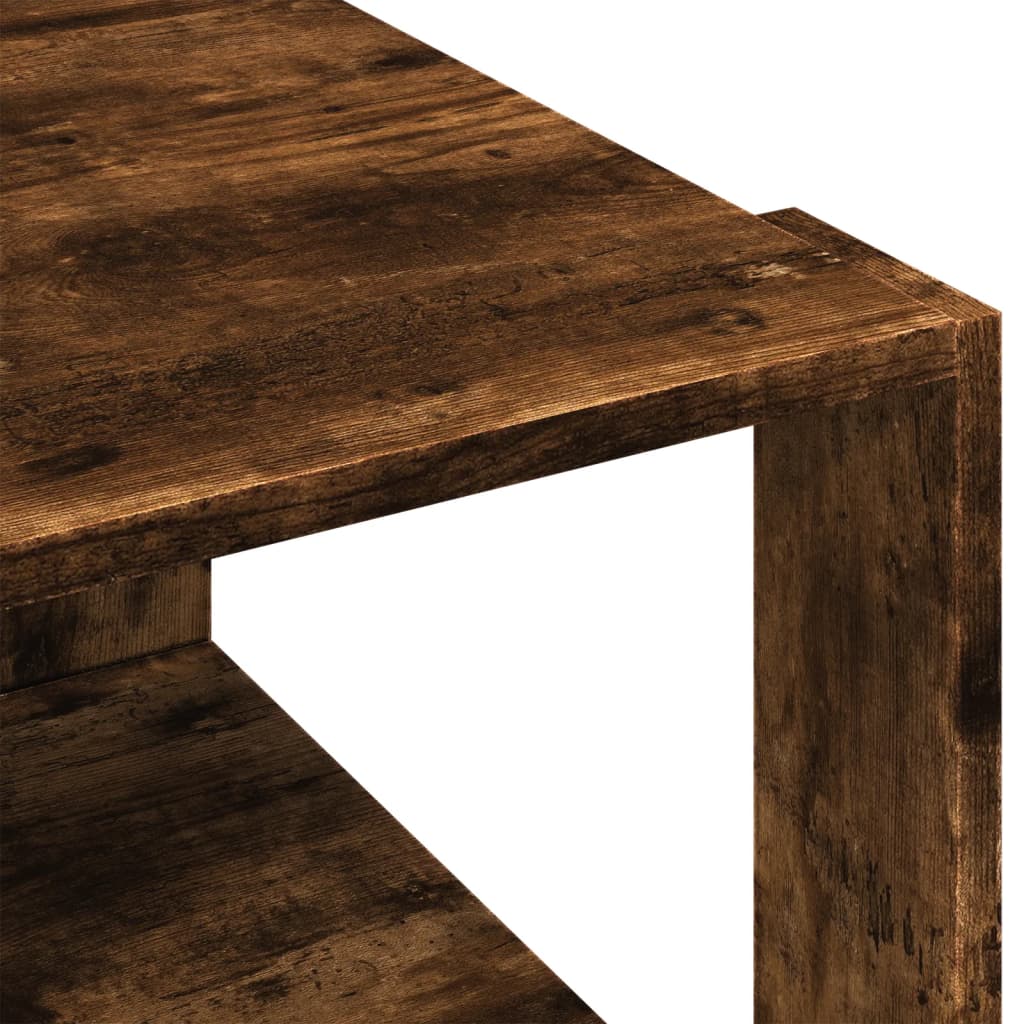 Coffee Table Smoked Oak 51.5x51.5x30 cm Engineered Wood