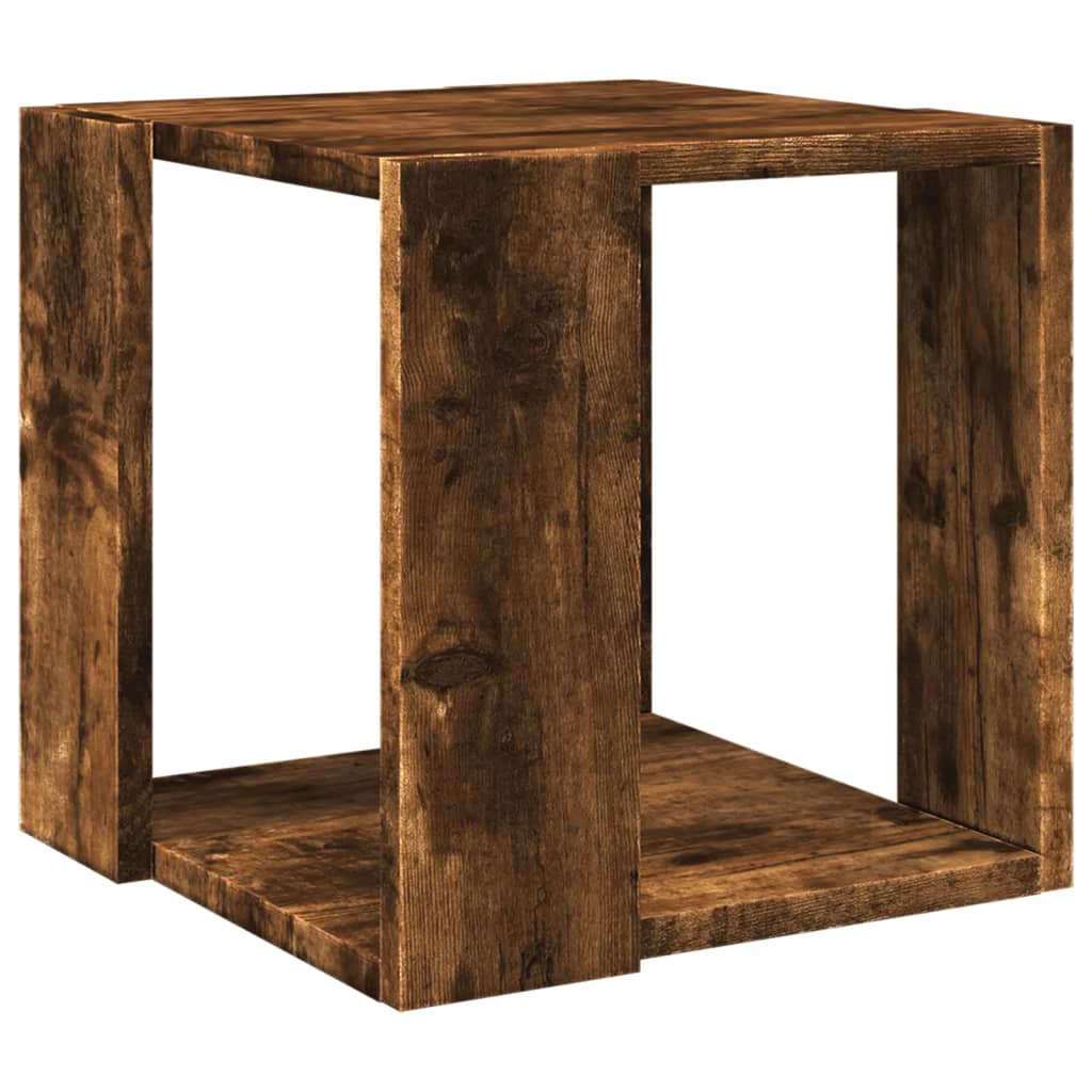 Coffee Table Smoked Oak 32x32x30 cm Engineered Wood