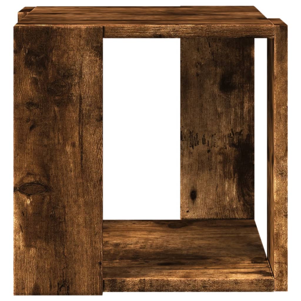 Coffee Table Smoked Oak 32x32x30 cm Engineered Wood