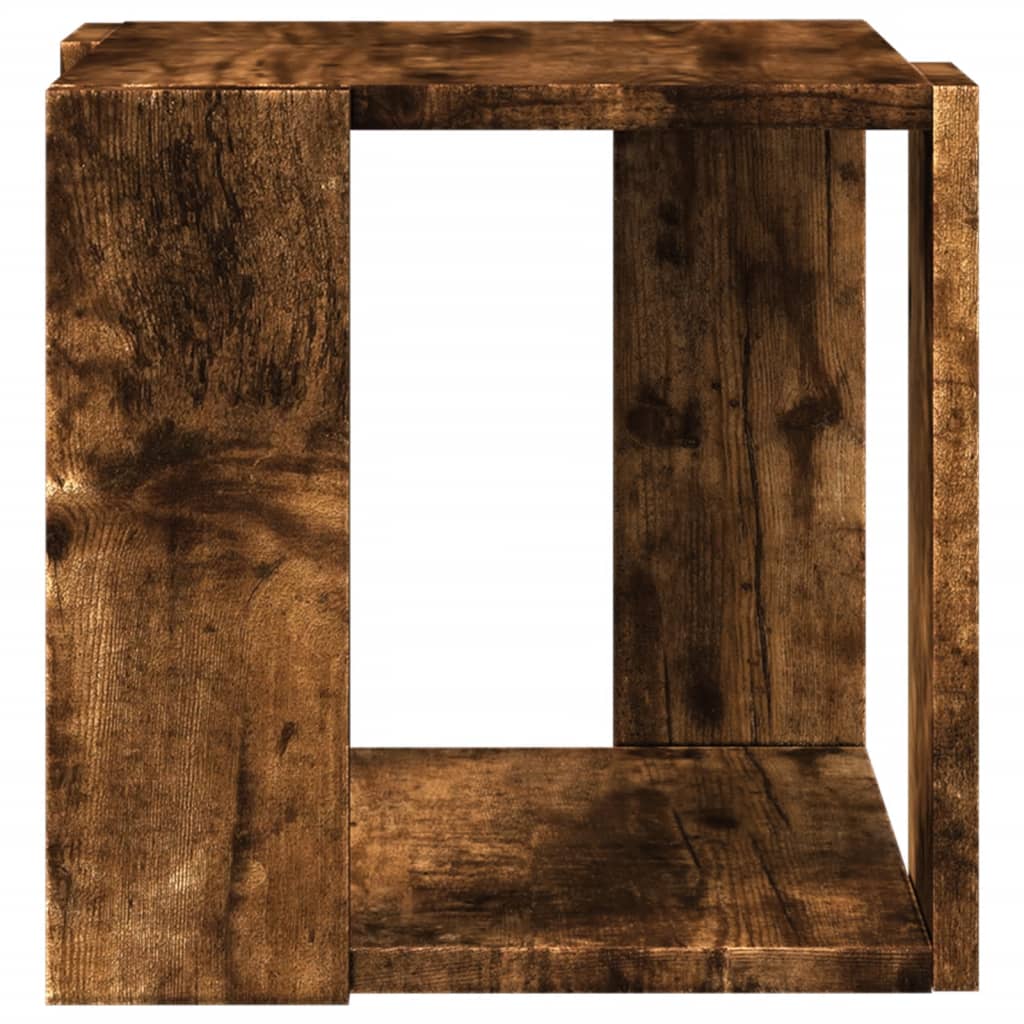 Coffee Table Smoked Oak 32x32x30 cm Engineered Wood