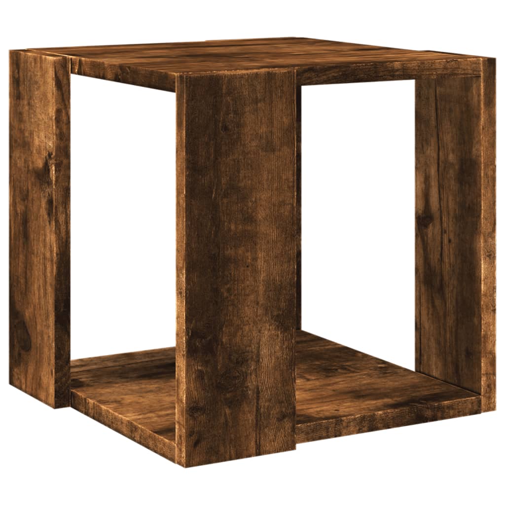 Coffee Table Smoked Oak 32x32x30 cm Engineered Wood