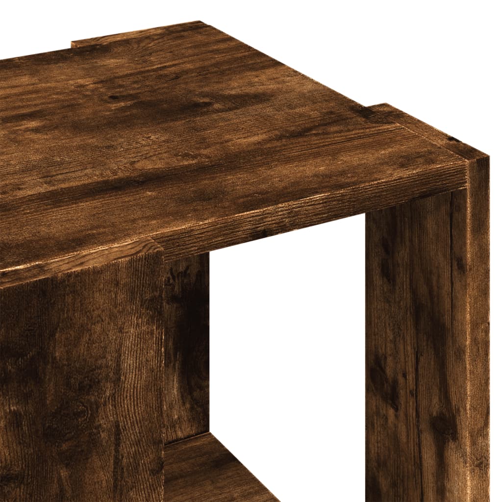 Coffee Table Smoked Oak 32x32x30 cm Engineered Wood