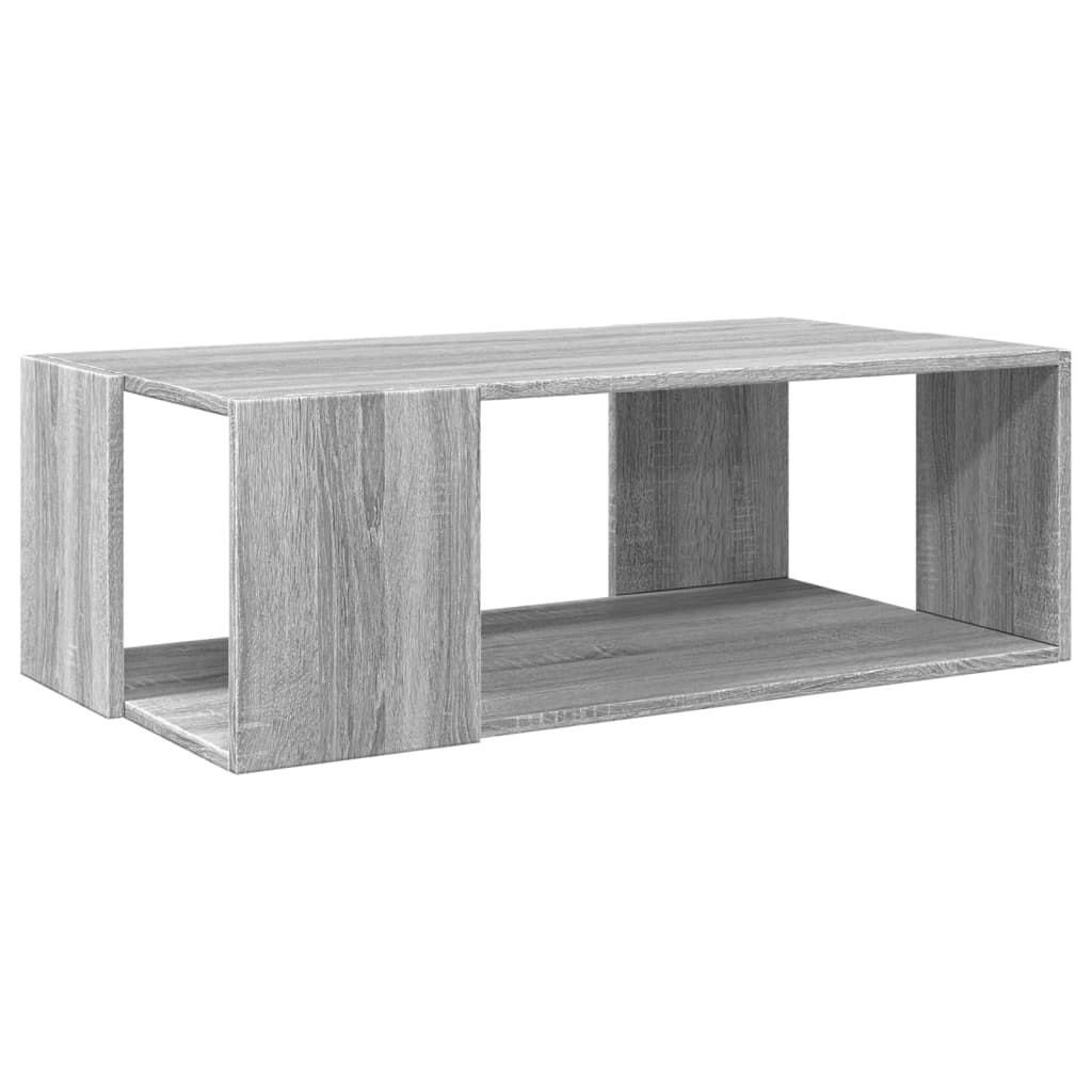 Coffee Table Grey Sonoma 89.5x48x30 cm Engineered Wood