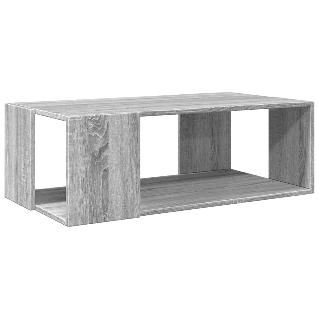 Coffee Table Grey Sonoma 89.5x48x30 cm Engineered Wood