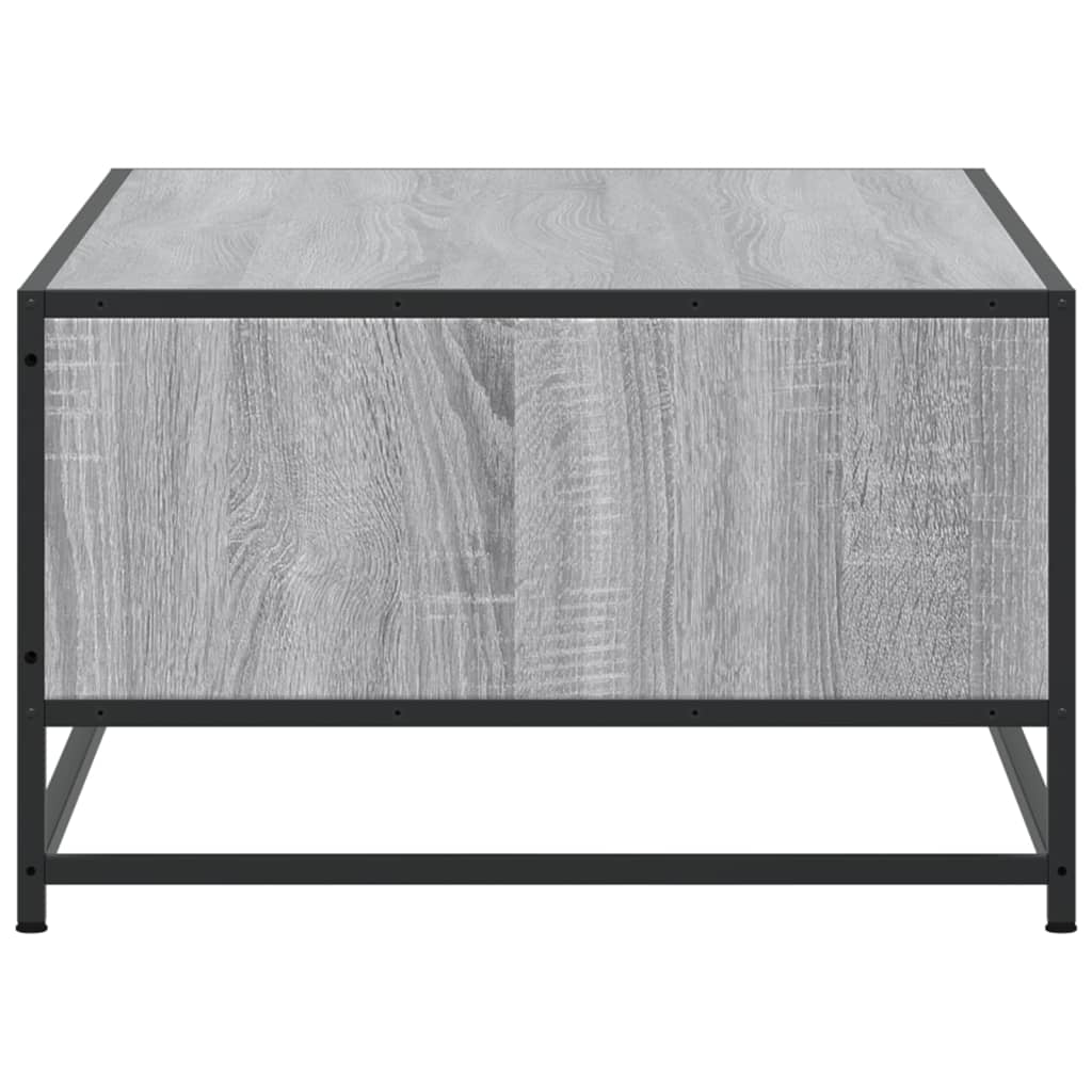 Coffee Table Grey Sonoma 100x57x35 cm Engineered Wood and Metal