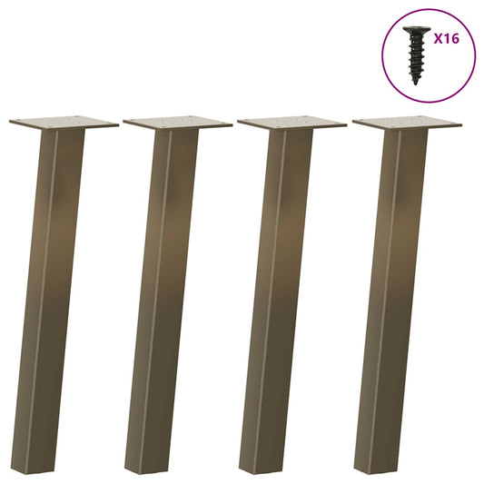 Coffee Table Legs 4 pcs Natural Steel 42 cm Steel
